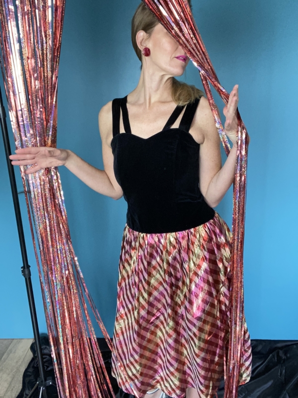 Robe soirée madras