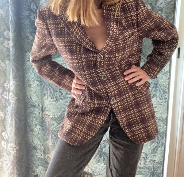 Veste à carreaux