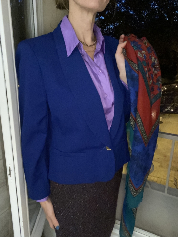 Veste bleu éléctrique
