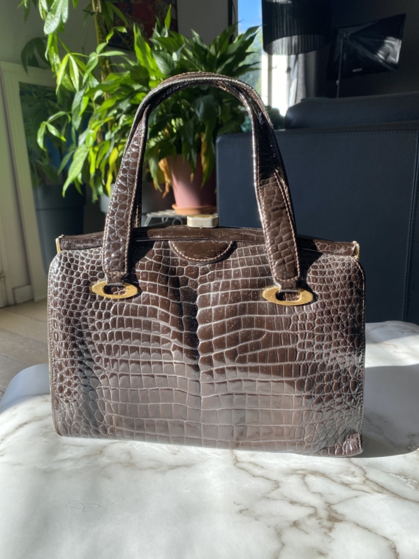 Sac façon croco